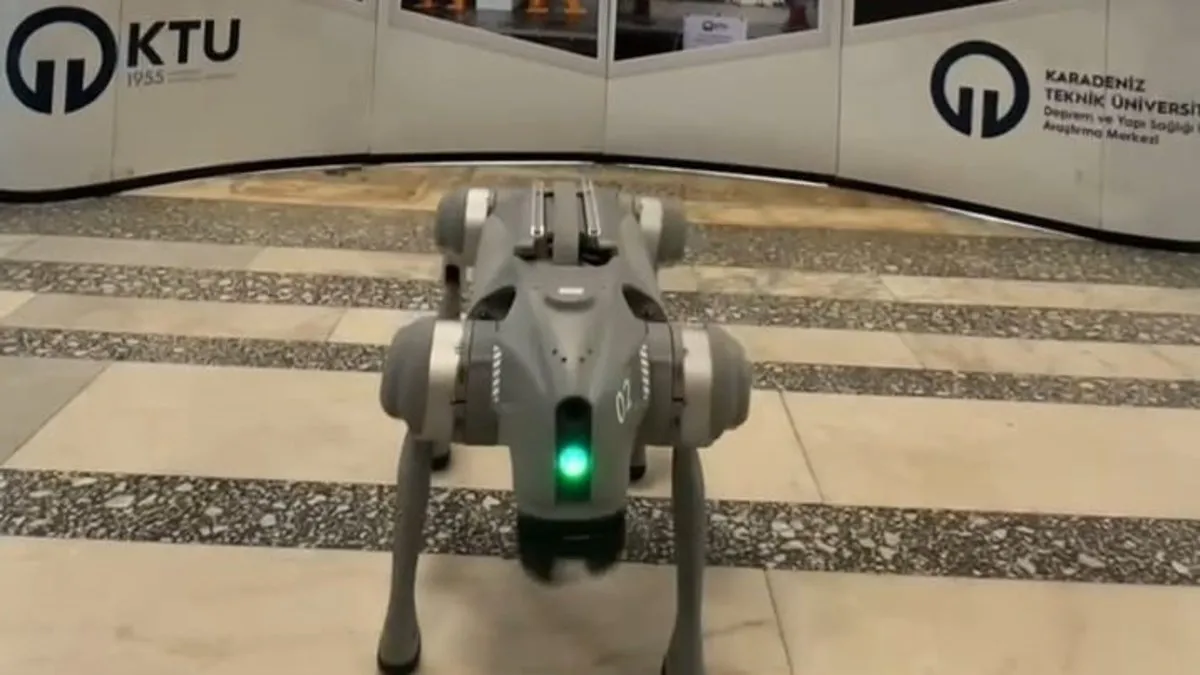 KTÜ, Deprem sonrası hasar tespitinde “Robotik köpek ve yapay zekâ” kullanarak bir ilke imza atıyor
