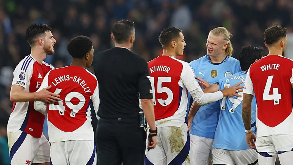 SON DAKİKA HABERİ: M. City-Arsenal maçında inanılmaz son! Maç sonunda saha karıştı…